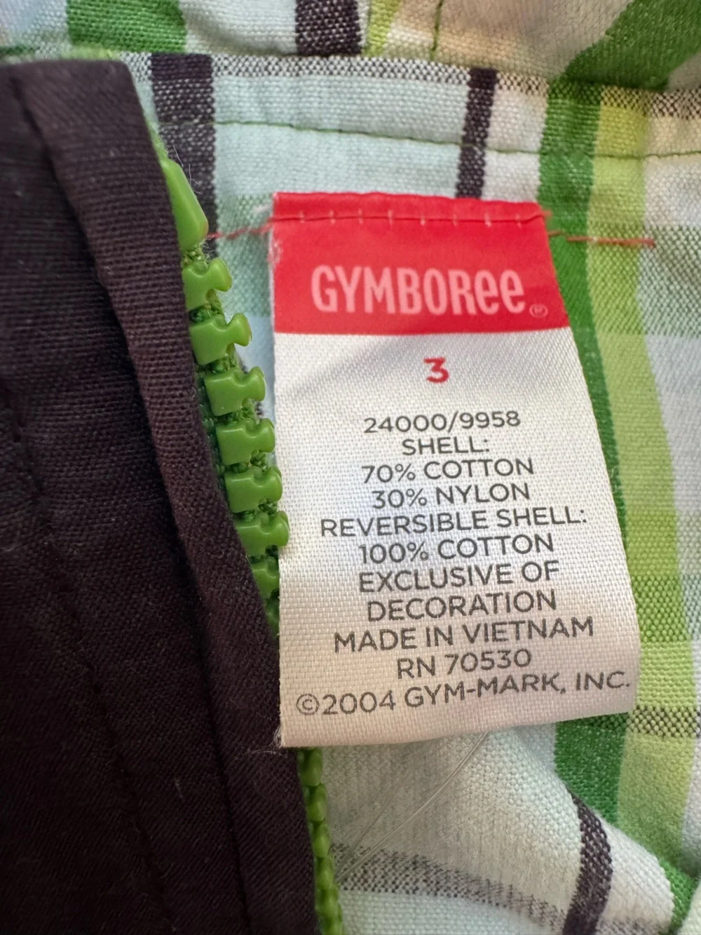 Gymboree jacket hood